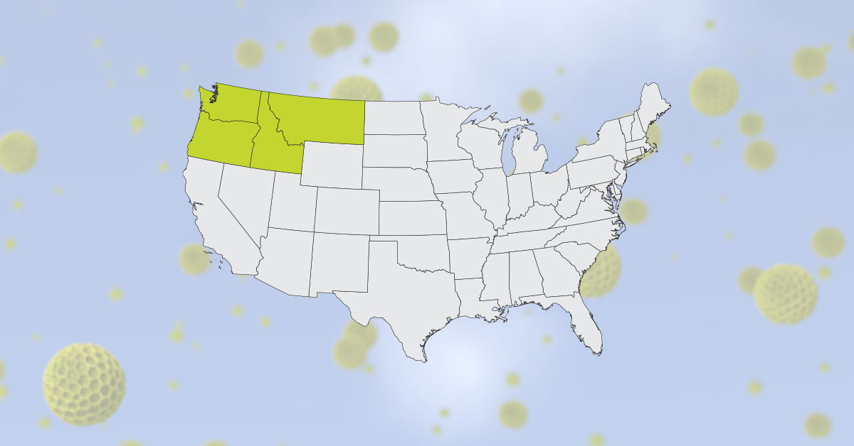 Pollen Allergy Seasons - Idaho, Montana, Oregon, Washington